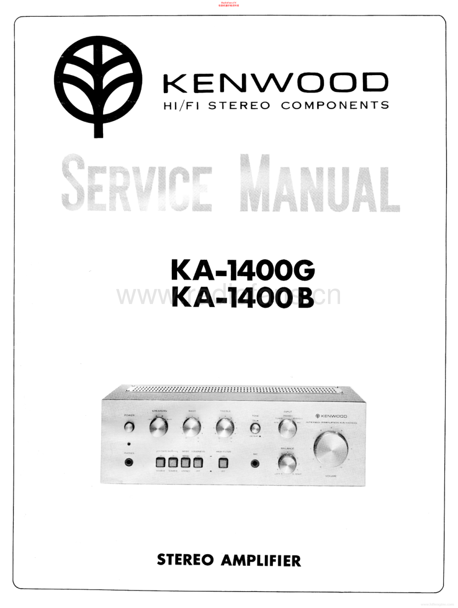Kenwood-KA1400B-int-sm 维修电路原理图.pdf_第1页