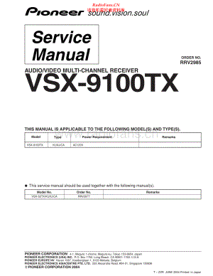 Pioneer-VSX9100TX-avr-sm 维修电路原理图.pdf