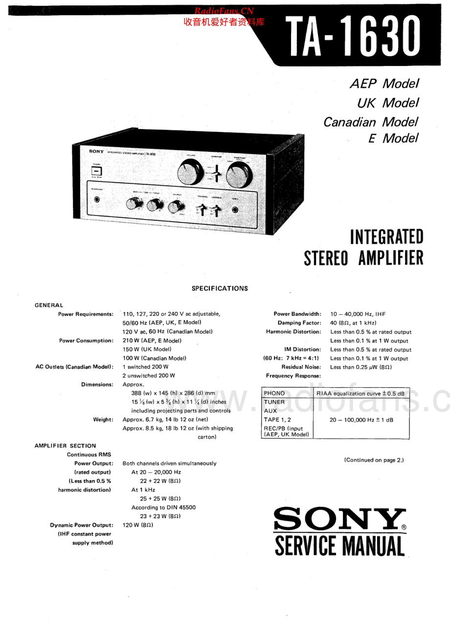 Sony-TA1630-int-sm 维修电路原理图.pdf_第1页