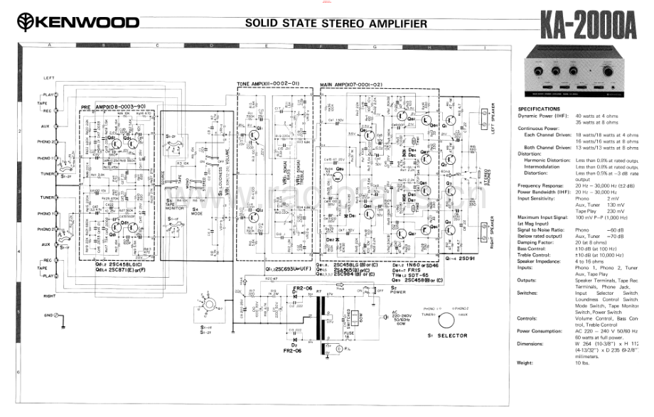 Kenwood-KA2000A-int-sch 维修电路原理图.pdf_第1页