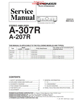 Pioneer-A307R-int-sm 维修电路原理图.pdf