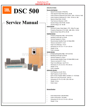 JBL-DSC500-dsc-sm 维修电路原理图.pdf