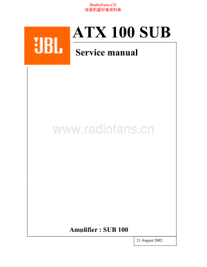 JBL-ATX100-pwr-sm 维修电路原理图.pdf