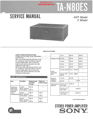 Sony-TAN80ES-pwr-sm 维修电路原理图.pdf