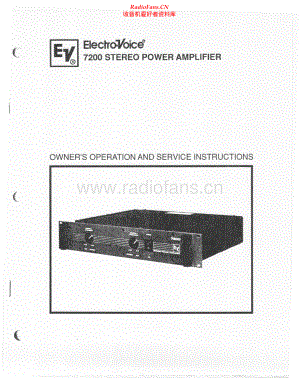 ElectroVoice-7200-pwr-sm维修电路原理图.pdf