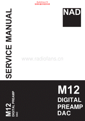 NAD-M12-pre-sm 维修电路原理图.pdf