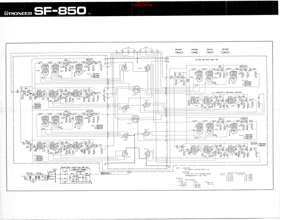 Pioneer-SF850-xo-sch 维修电路原理图.pdf_第1页