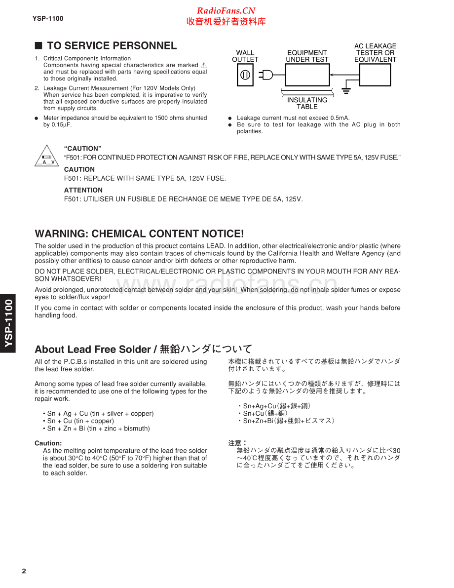 Yamaha-YSP1100-avr-sm(1) 维修电路原理图.pdf_第2页