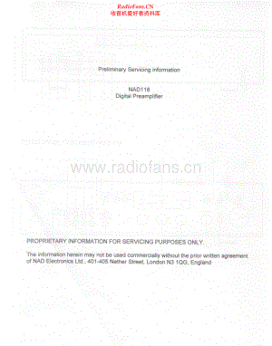 NAD-118-pre-psm 维修电路原理图.pdf