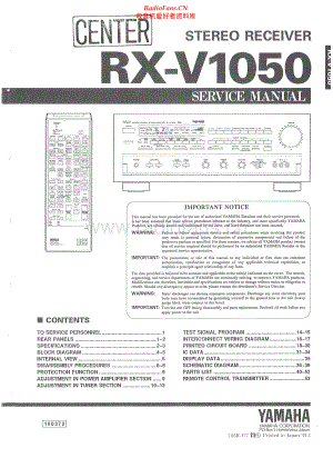 Yamaha-RXV1050-avr-sm(1) 维修电路原理图.pdf