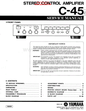Yamaha-C45-pre-sm(1) 维修电路原理图.pdf