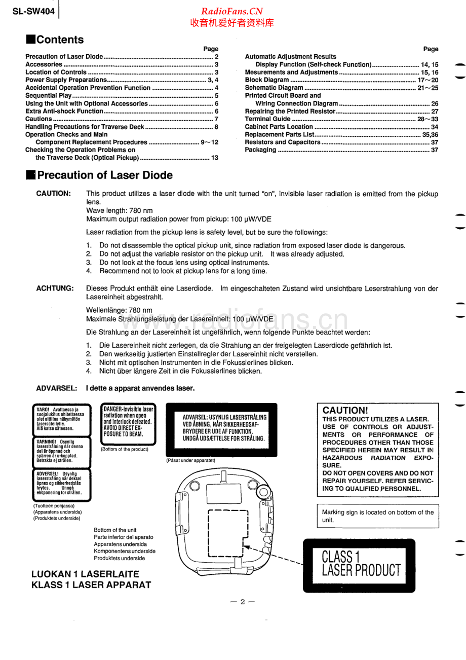 Technics-SLSW404-dm-sm(1) 维修电路原理图.pdf_第2页