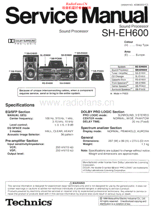 Technics-SHEH600-sp-sm 维修电路原理图.pdf
