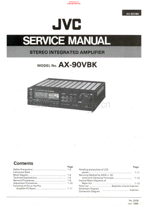 JVC-AX90VBK-int-sm 维修电路原理图.pdf