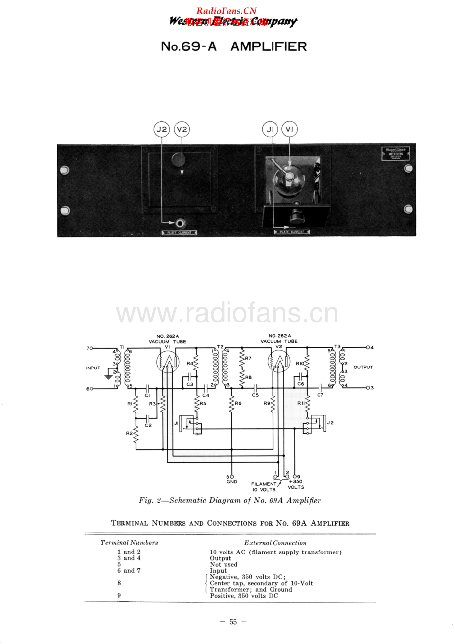 WesternElectric-69A-pre-sch 维修电路原理图.pdf_第1页