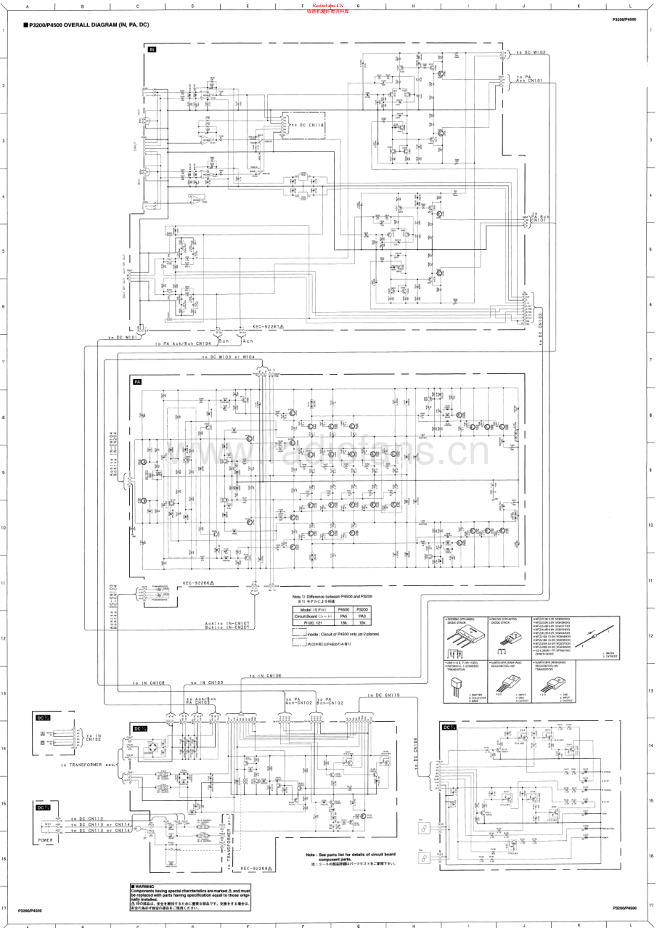 Yamaha-P3200-pwr-sch 维修电路原理图.pdf_第1页