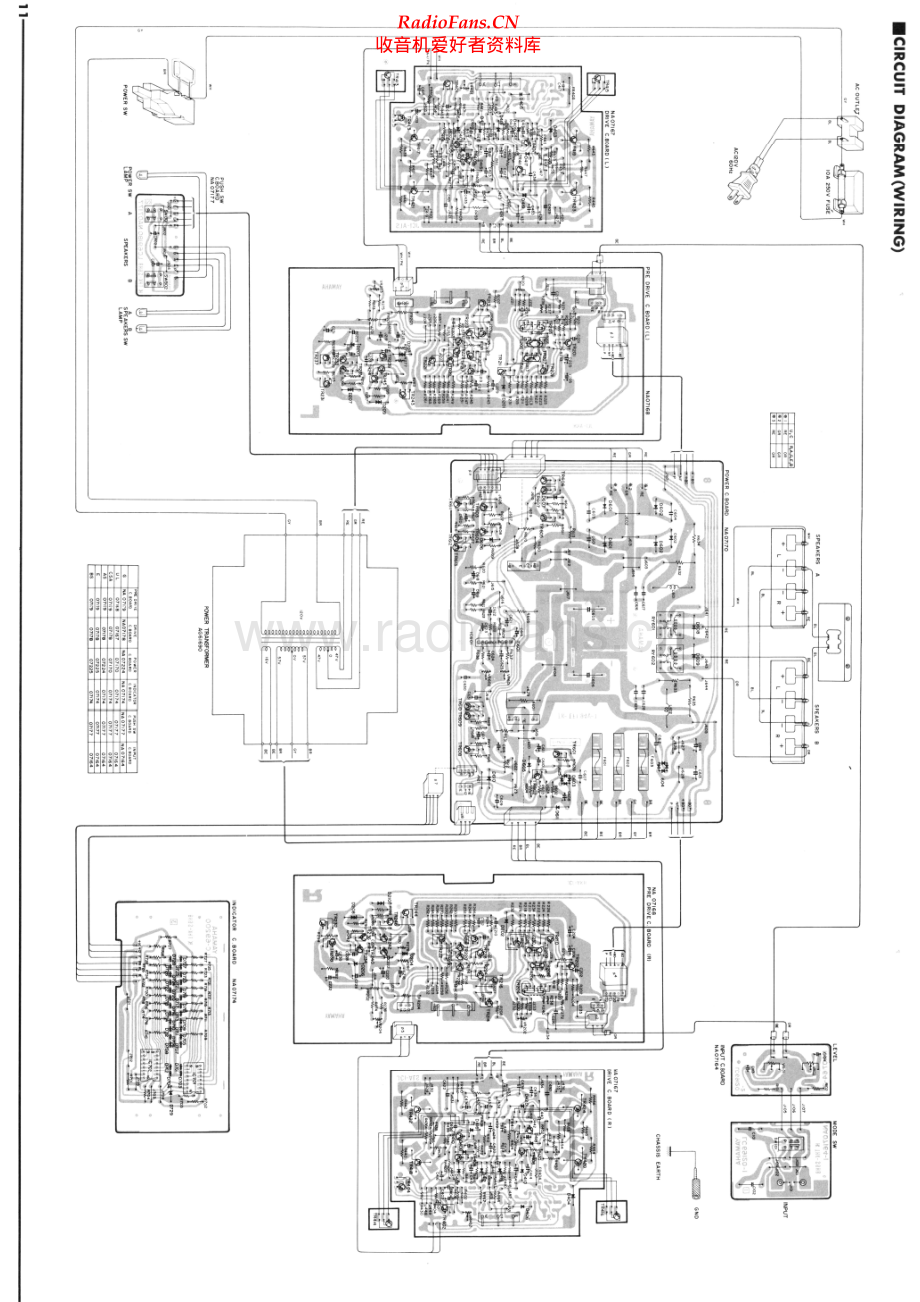 Yamaha-M4-pwr-sch 维修电路原理图.pdf_第1页