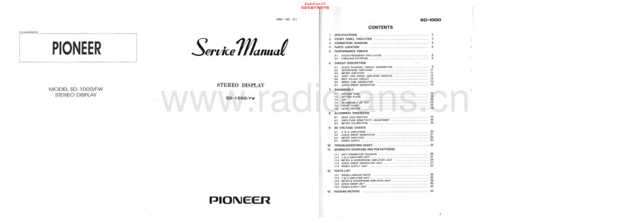 Pioneer-SD1000-disp-sm 维修电路原理图.pdf_第1页