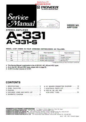 Pioneer-A331-int-sm 维修电路原理图.pdf