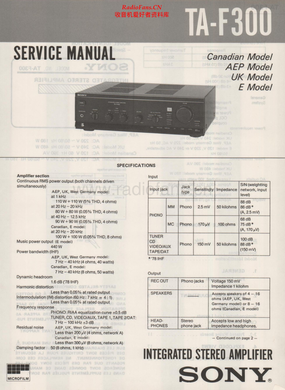 Sony-TAF300-int-sm 维修电路原理图.pdf_第1页