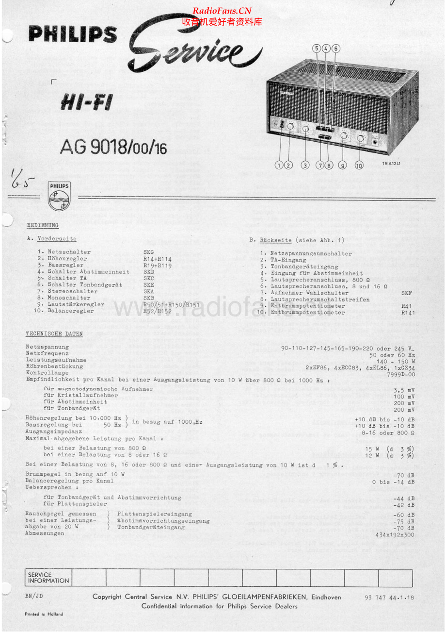 Philips-AG9018-int-sm 维修电路原理图.pdf_第1页