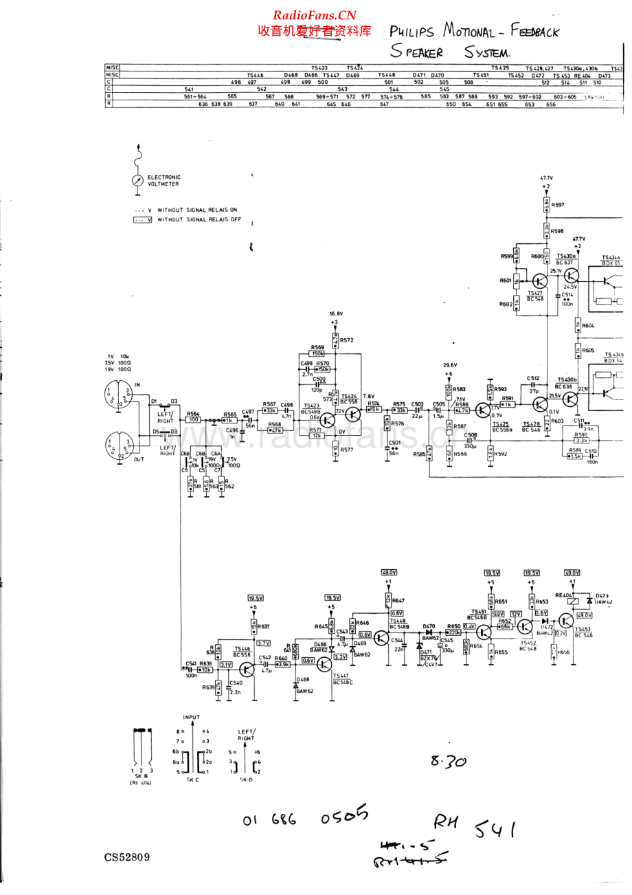 Philips-Motional-Feedback-Speaker 维修电路原理图.pdf_第1页
