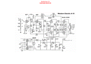 WesternElectric-A10-pwr-sch 维修电路原理图.pdf