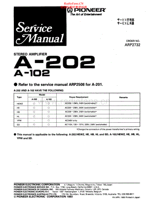Pioneer-A102-int-sm 维修电路原理图.pdf