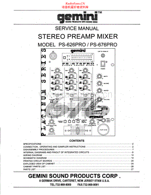 Gemini-PS676PRO-mix-sm维修电路原理图.pdf