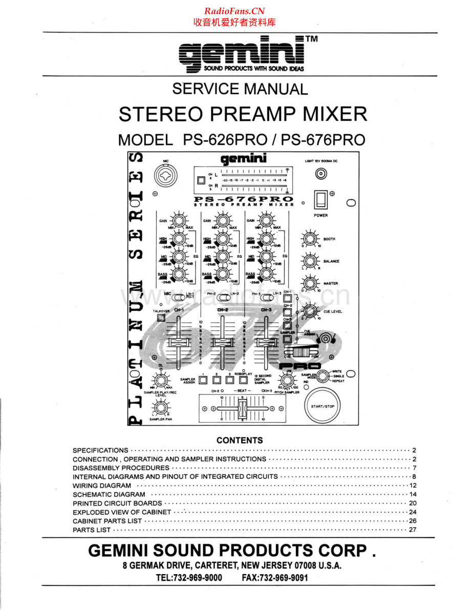 Gemini-PS676PRO-mix-sm维修电路原理图.pdf_第1页