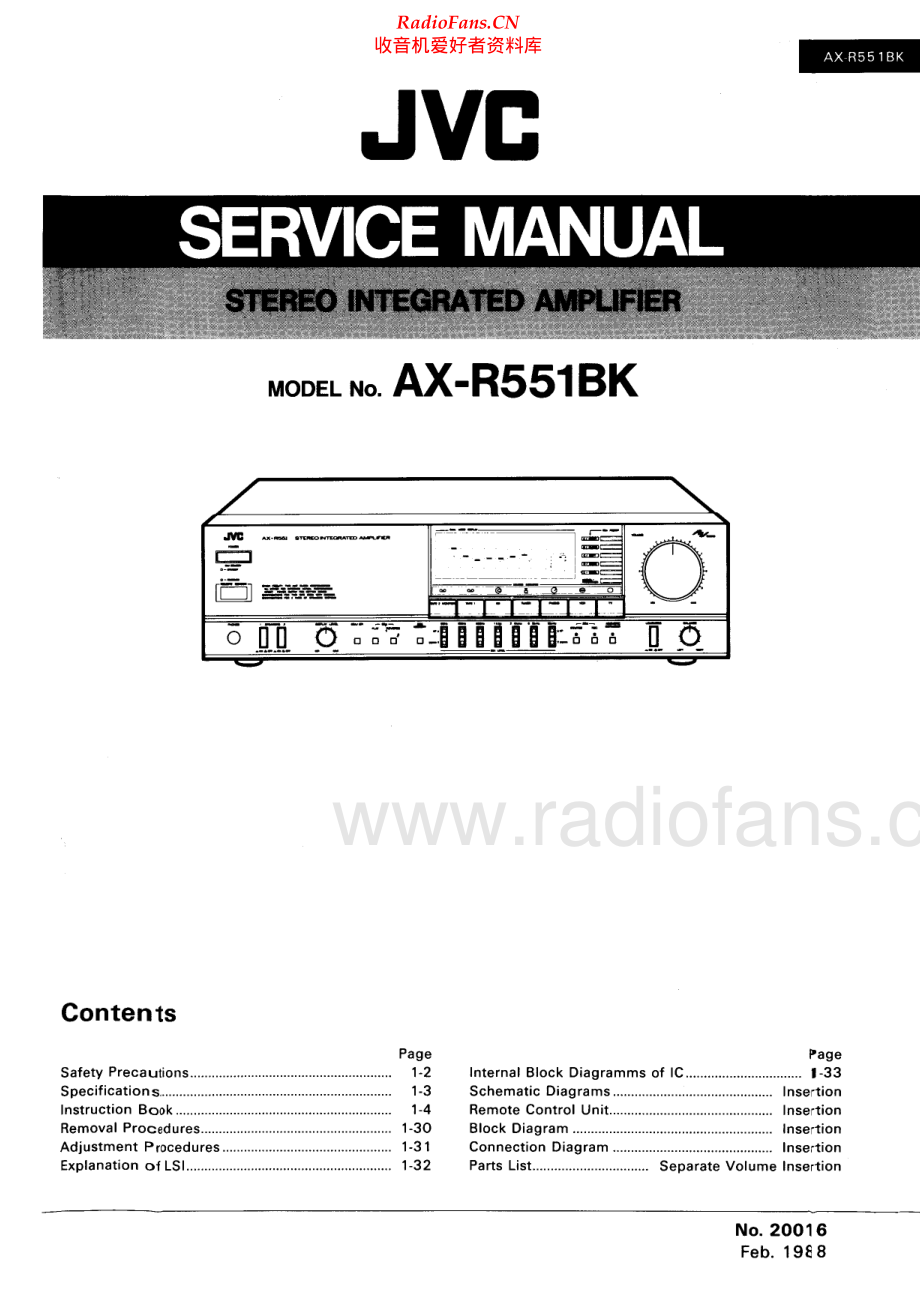JVC-AXR551BK-int-sm 维修电路原理图.pdf_第1页