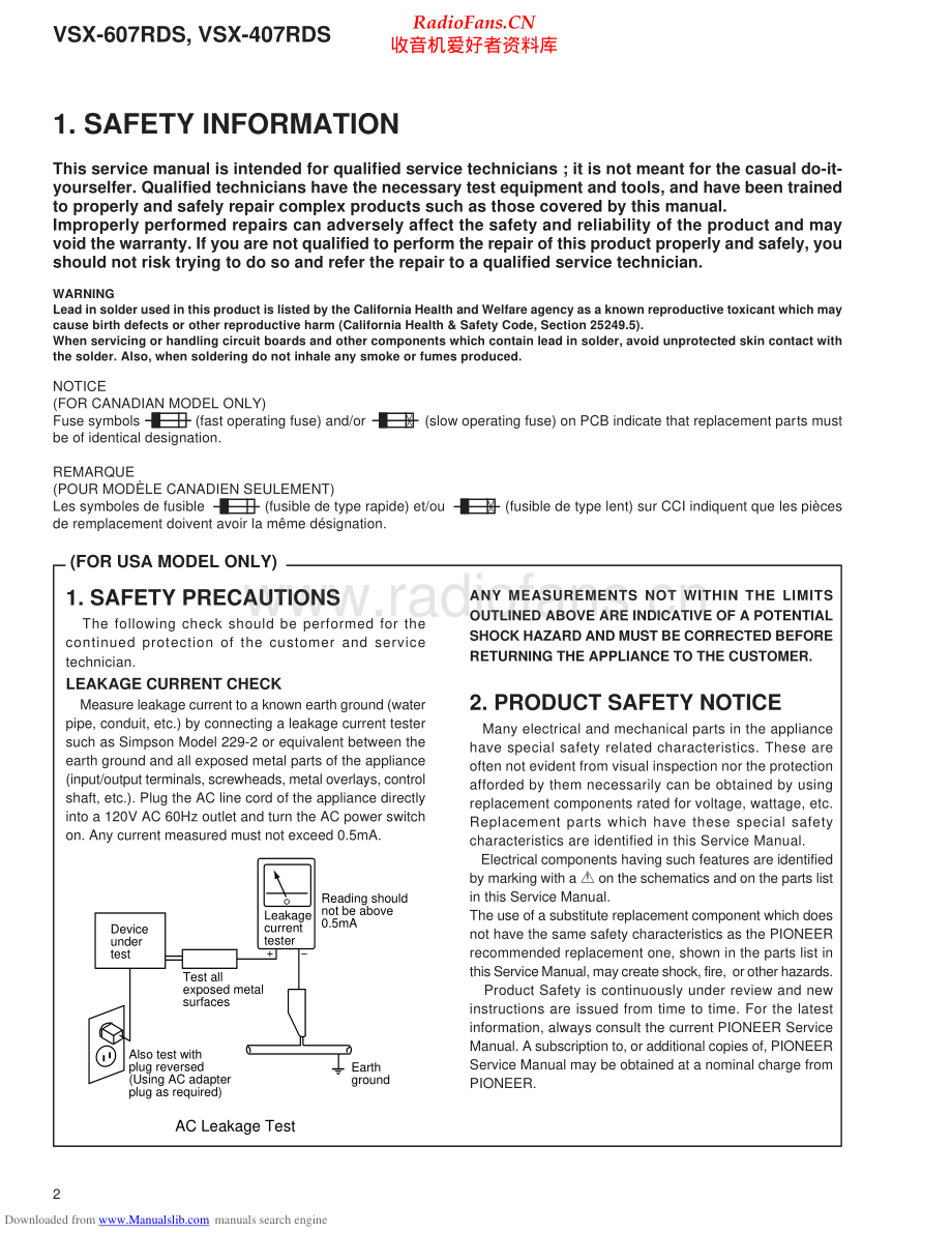 Pioneer-VSX407RDS-avr-sm 维修电路原理图.pdf_第2页