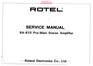 Rotel-RA610-int-sm 维修电路原理图.pdf