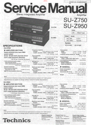 Technics-SUZ950-int-sm 维修电路原理图.pdf