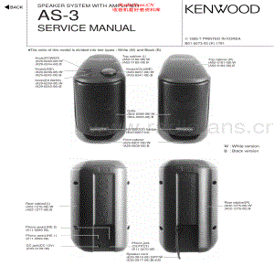Kenwood-AS3-spk-sm 维修电路原理图.pdf