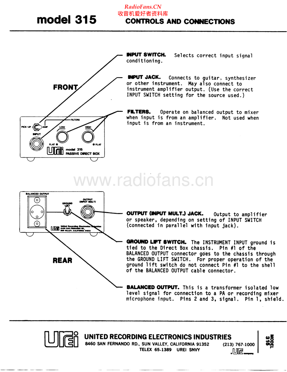 JBL-315-sw-sch 维修电路原理图.pdf_第1页