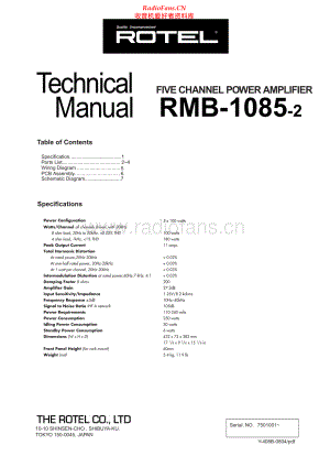 Rotel-RMB1085_2-pwr-sm 维修电路原理图.pdf