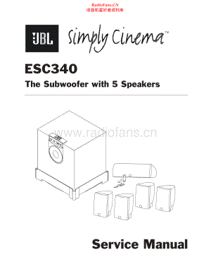 JBL-ESC340-spk-sm 维修电路原理图.pdf
