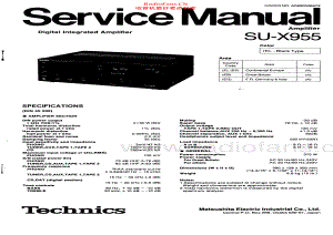 Technics-SUX955-int-sm 维修电路原理图.pdf