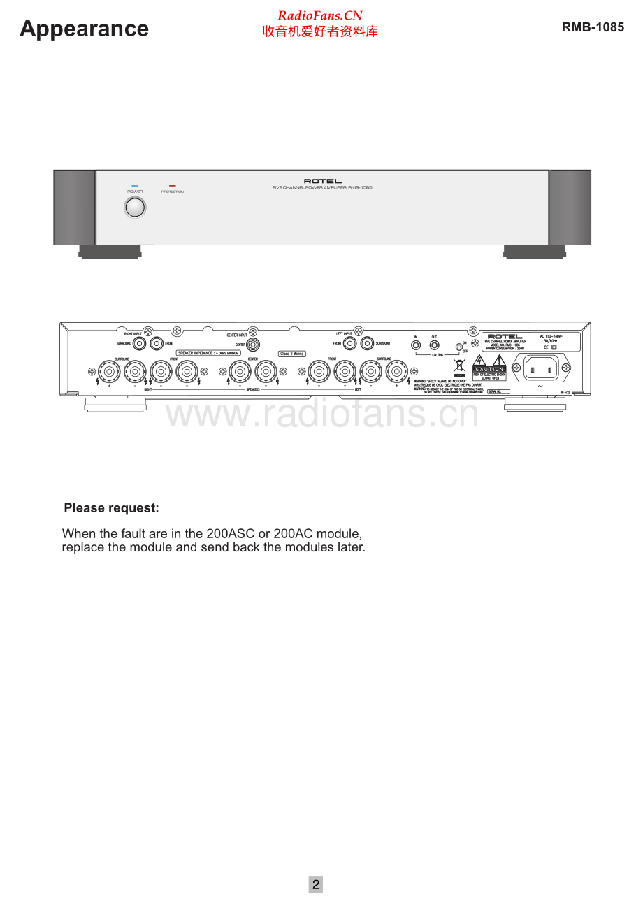 Rotel-RMB1085-pwr-sm 维修电路原理图.pdf_第2页