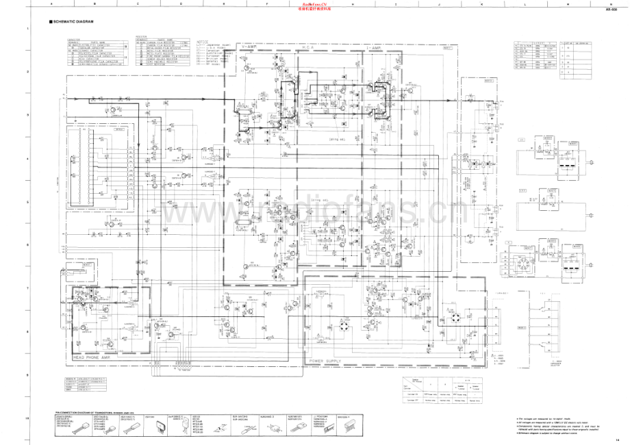Yamaha-AX930-int-sch(1) 维修电路原理图.pdf_第1页