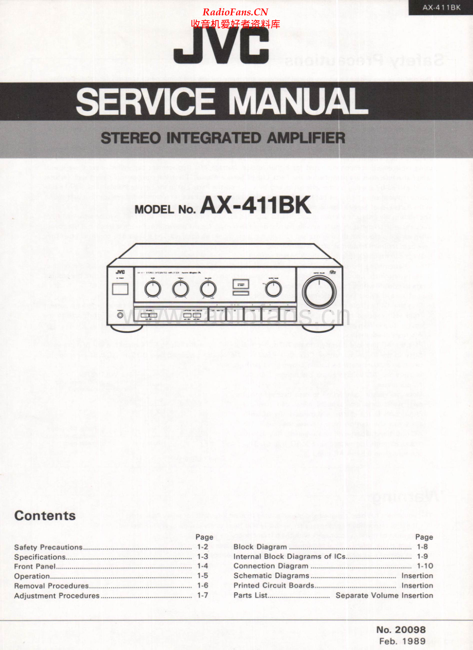 JVC-AX411BK-int-sm 维修电路原理图.pdf_第1页