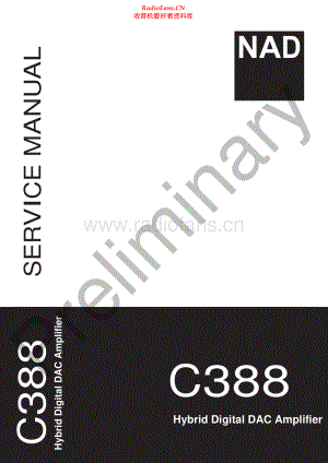 NAD-C388-int-sm 维修电路原理图.pdf