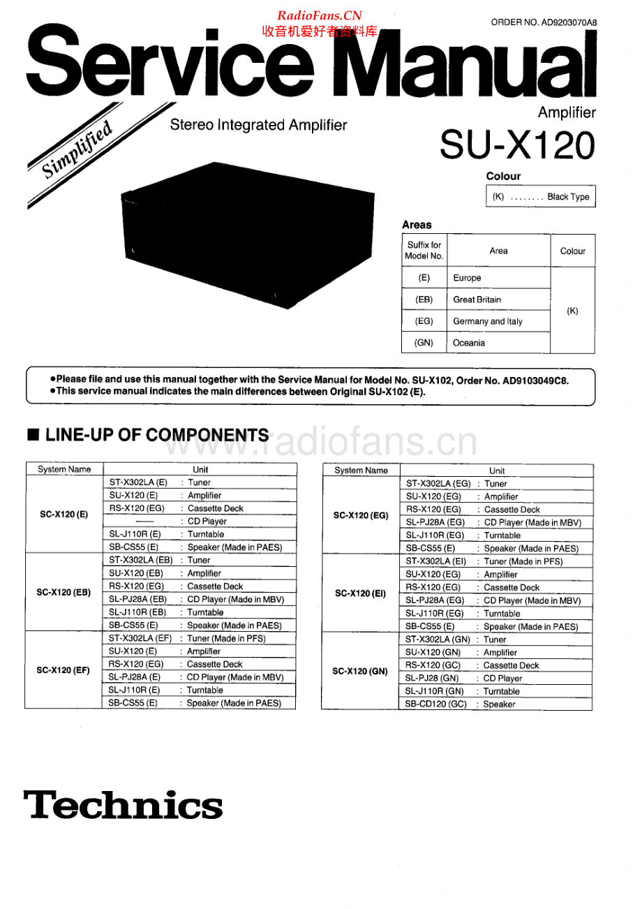 Technics-SUX120-int-ssm 维修电路原理图.pdf_第1页