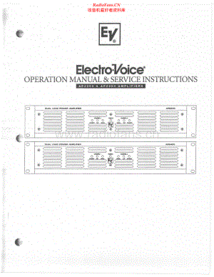 ElectroVoice-AP2200-pwr-sm维修电路原理图.pdf