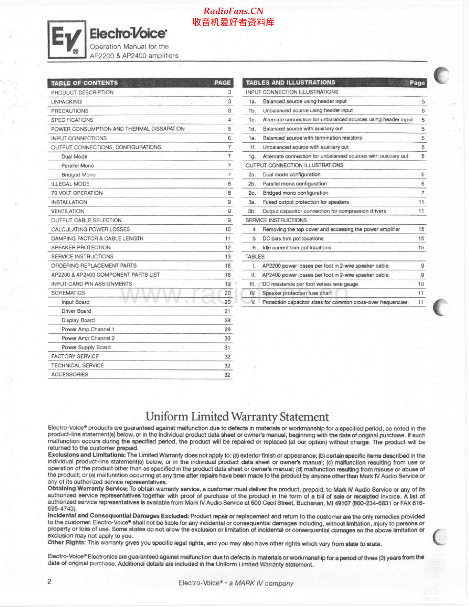 ElectroVoice-AP2200-pwr-sm维修电路原理图.pdf_第2页