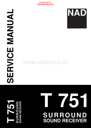 NAD-T751-avr-sm 维修电路原理图.pdf
