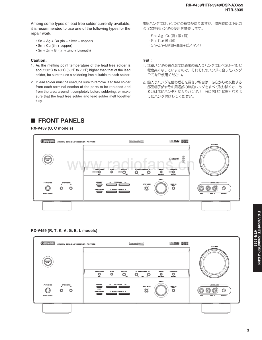 Yamaha-RXV459-avr-sm(1) 维修电路原理图.pdf_第3页