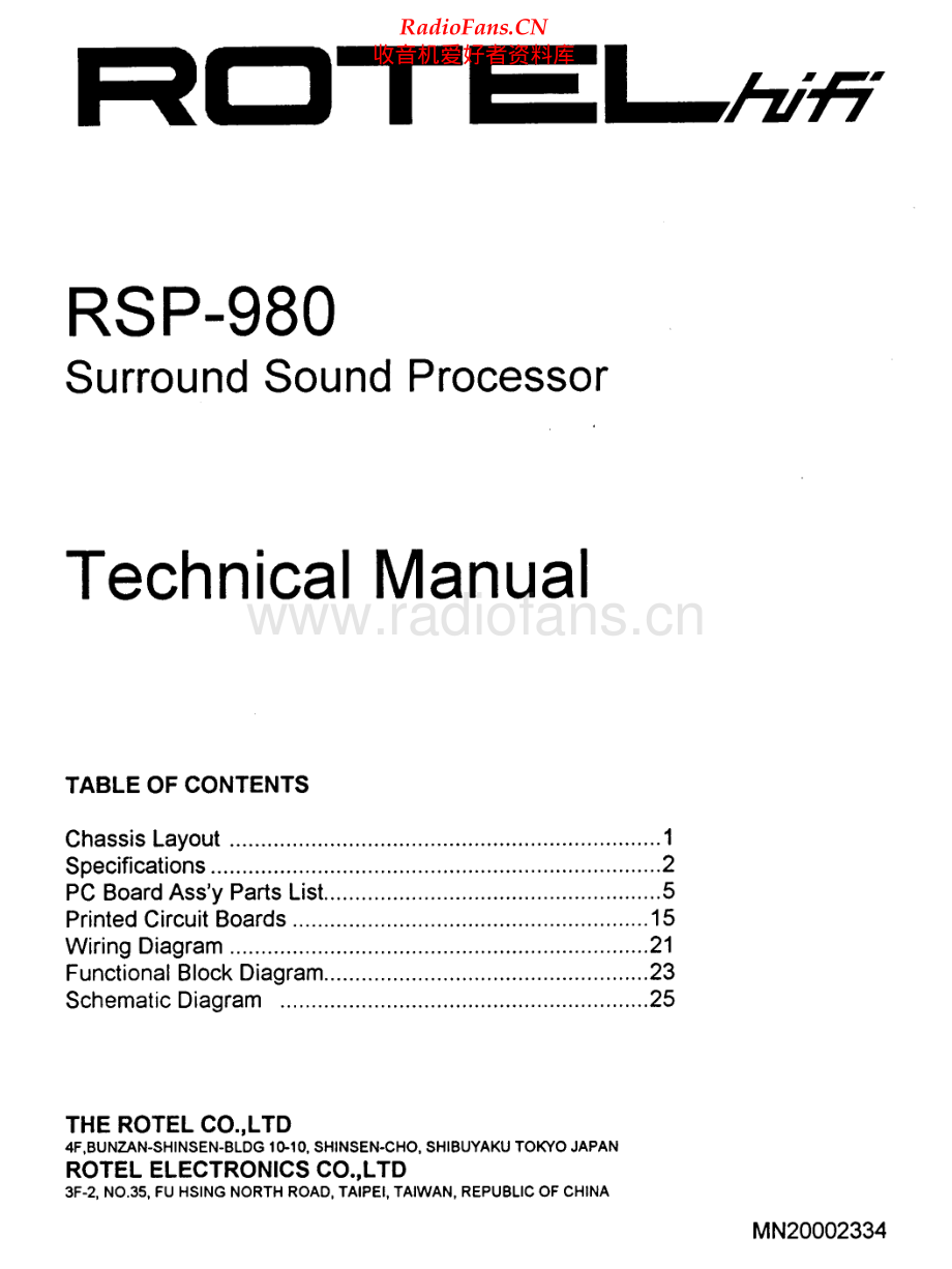 Rotel-RSP980-ssp-sm 维修电路原理图.pdf_第1页
