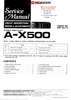 Pioneer-AX500-int-sm 维修电路原理图.pdf